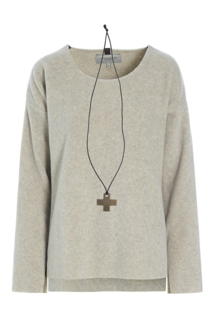 Tops, T-Shirts & Sweaters | Fashion Henriette Steffensen Henriette Steffensen Fleece Blouse W/X Necklace Sand