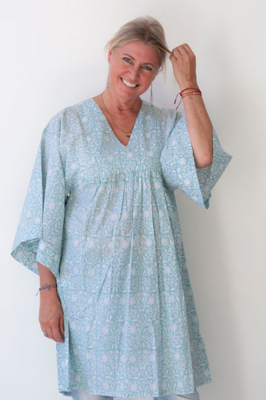 Loungewear & Sleepwear | Fashion Nest Factory Nest Factory Lounging Mini Dress Aqua