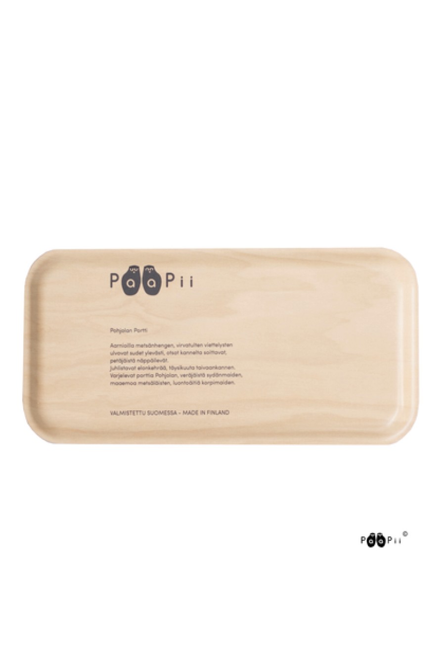 Trays | Home Decor PaaPii Paapii Gates Of Pohjola Rectangular Tray Black/White