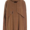 Tops, T-Shirts & Sweaters | Fashion Henriette Steffensen Henriette Steffensen Fleece Sweater With Scarf Rust