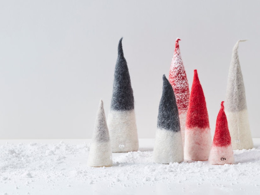 Home Accent Pieces | Home Decor Aveva Aveva Felt Holiday Pixies Dark Grey