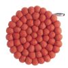 Trivets | Home Decor Aveva Aveva Wool Felt Trivet Terracotta