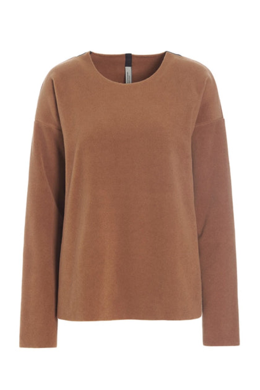 Tops, T-Shirts & Sweaters | Fashion Henriette Steffensen Henriette Steffensen Fleece Round Neck Blouse Rust