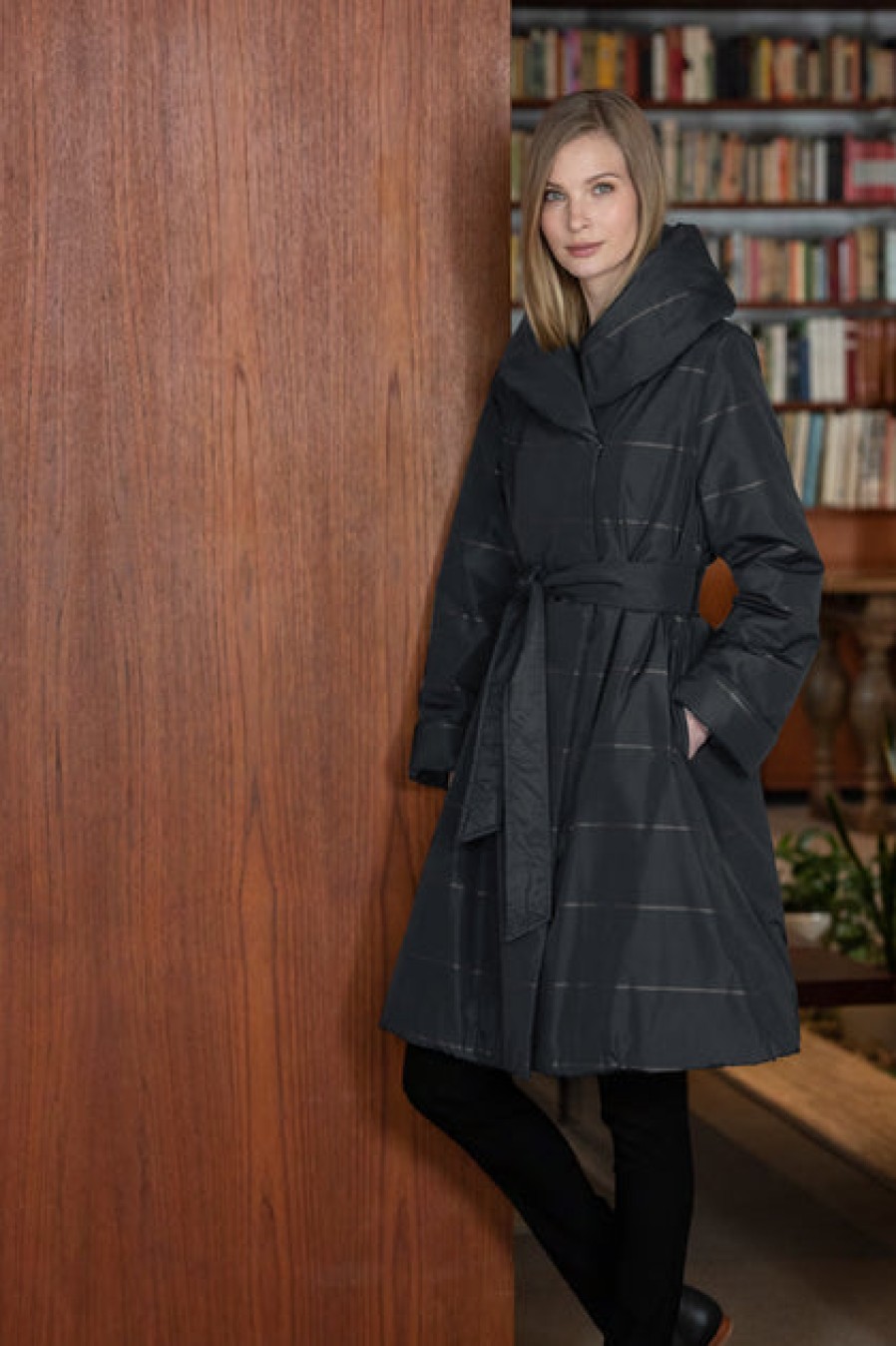 Outerwear | Fashion Ritva Falla Ritva Falla Sophia Coat Black/Grey