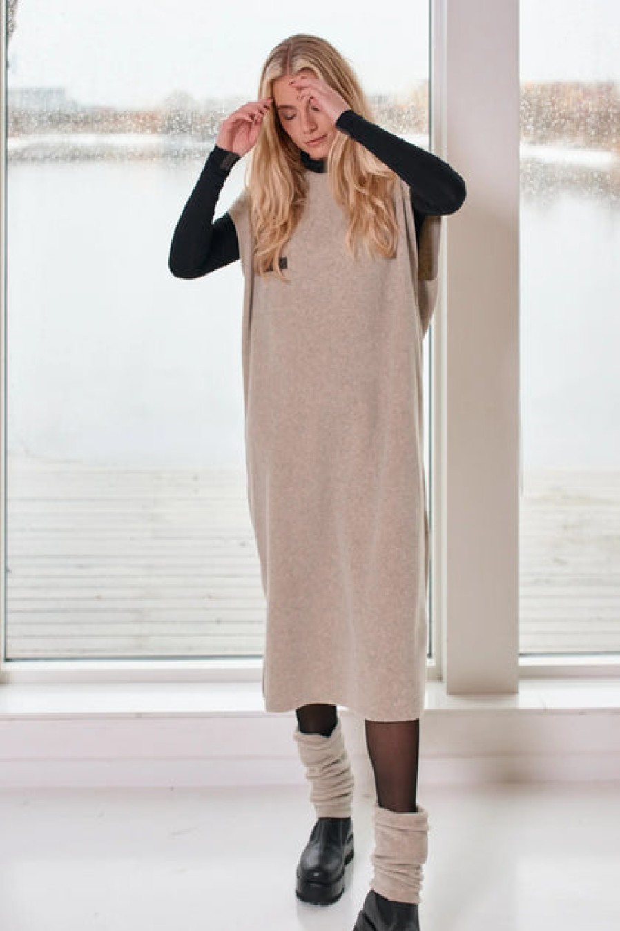 Dresses & Tunics | Fashion Henriette Steffensen Henriette Steffensen Fleece Tunic Dress Sand