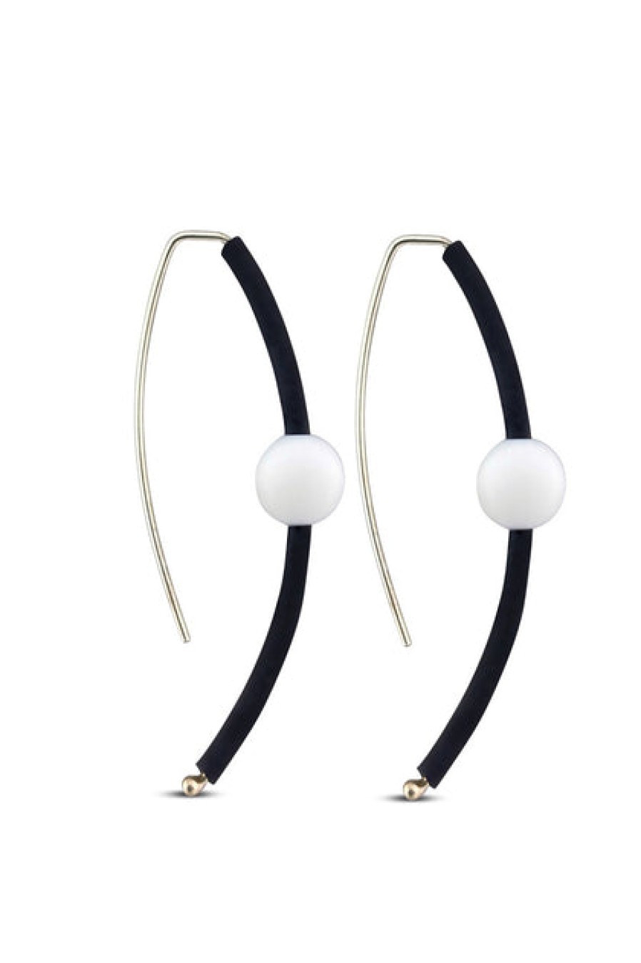 Jewelry Frank Ideas Frank Ideas Small Sphere Earrings White