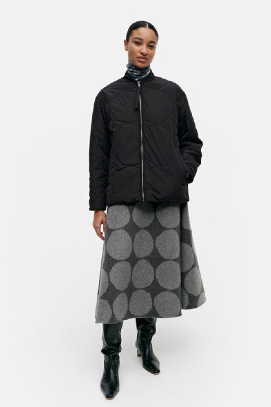 Outerwear | Fashion Marimekko Marimekko Kuori Kivet Coat Black