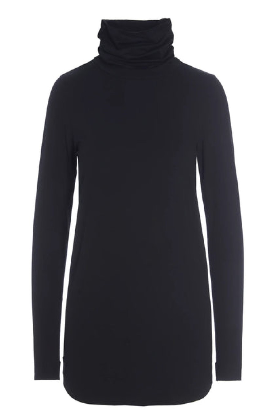 Tops, T-Shirts & Sweaters | Fashion Henriette Steffensen Henriette Steffensen Viscose Jersey Turtleneck Black