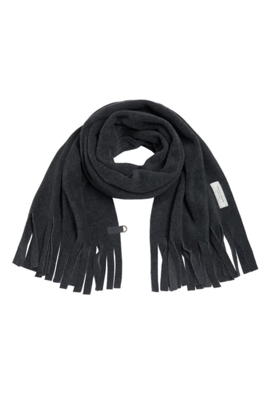 Scarves & Cold-Weather Accessories | Fashion Henriette Steffensen Henriette Steffensen Fleece Fringe Scarf Soft Black