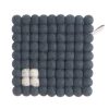 Trivets | Home Decor Aveva Aveva Wool Felt Square Trivet Dark Grey