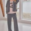 Pants & Skirts | Fashion Henriette Steffensen Henriette Steffensen Fleece Flare Trousers Grey