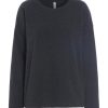 Tops, T-Shirts & Sweaters | Fashion Henriette Steffensen Henriette Steffensen Fleece Round Neck Blouse Black