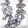 Jewelry Annemieke Broenink Annemieke Broenink Ink Fabric Lotus Necklace Amethyst