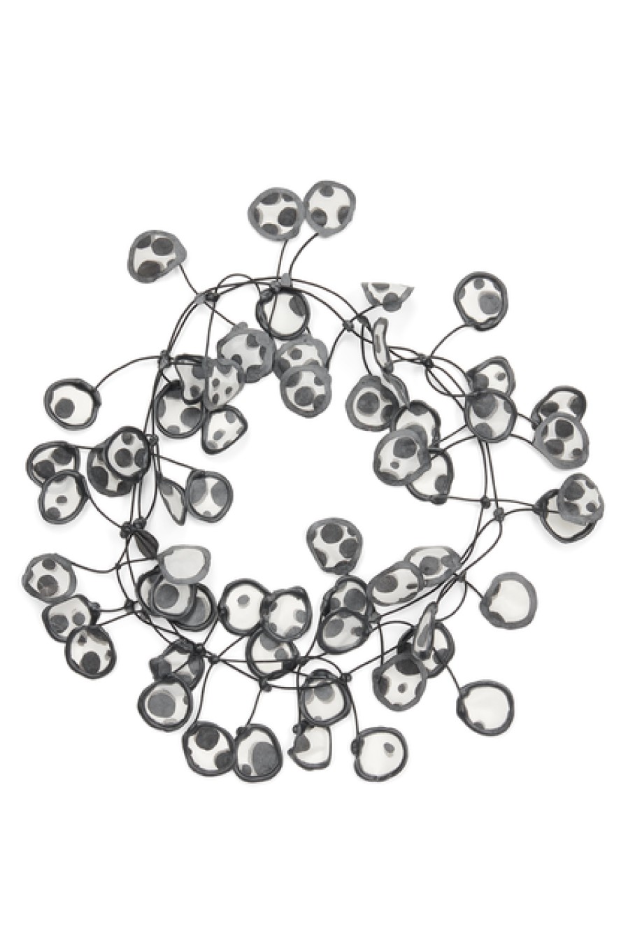 Jewelry Annemieke Broenink Annemieke Broenink Polka Dot Necklace B/W White