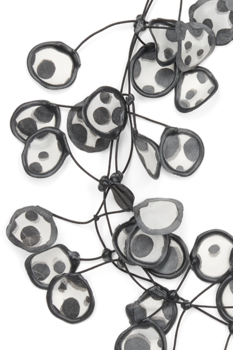 Jewelry Annemieke Broenink Annemieke Broenink Polka Dot Necklace B/W White