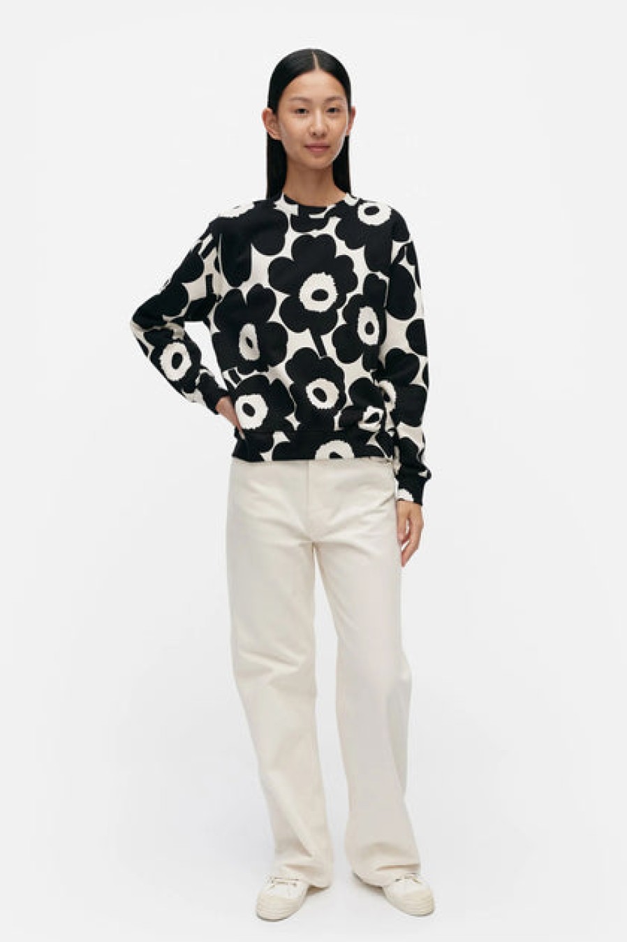 Tops, T-Shirts & Sweaters | Fashion Marimekko Marimekko Leiot Pieni Unikko 2 Sweatshirt