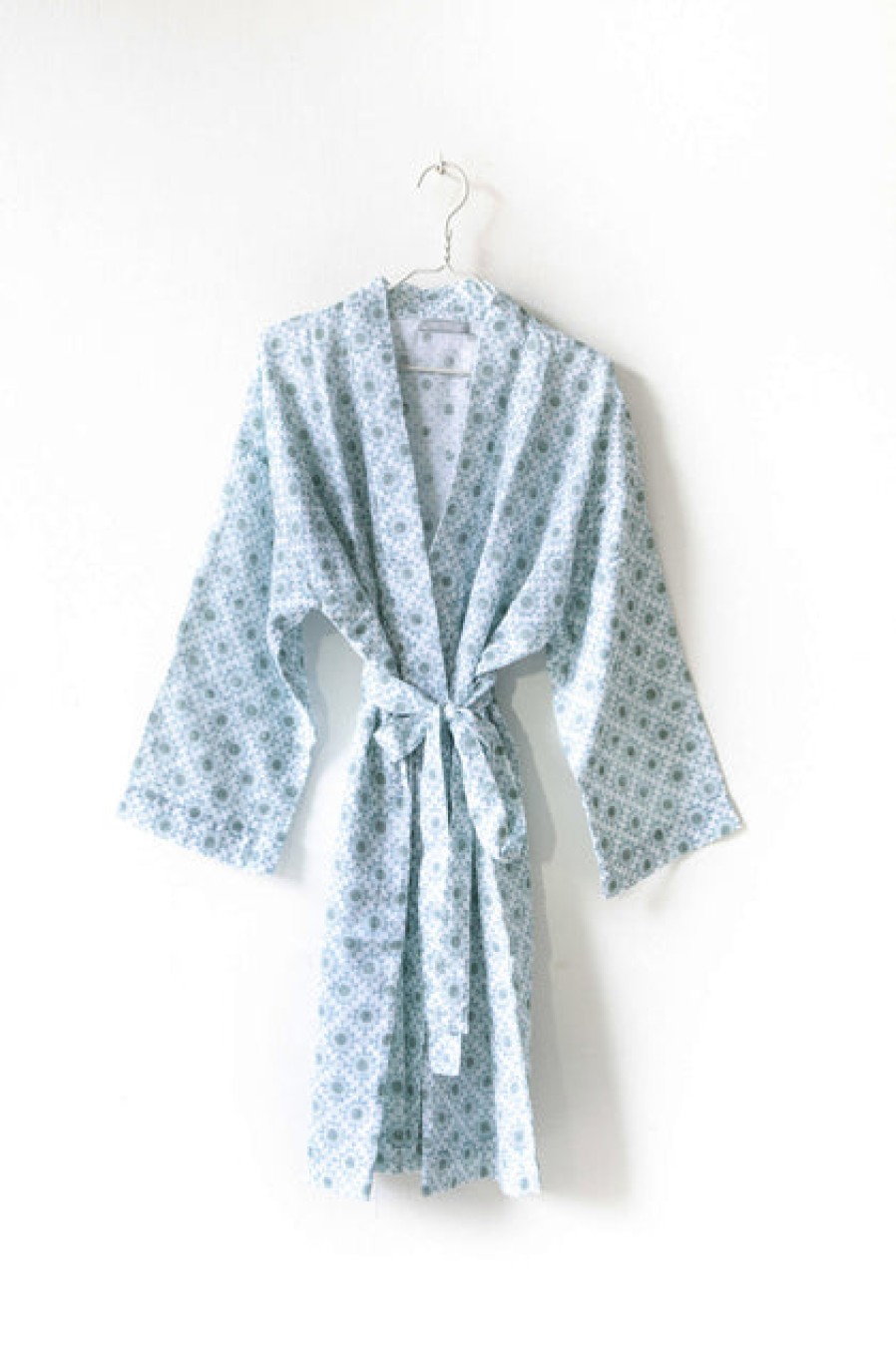 Loungewear & Sleepwear | Fashion Nest Factory Nest Factory Block Print Robe Turquoise