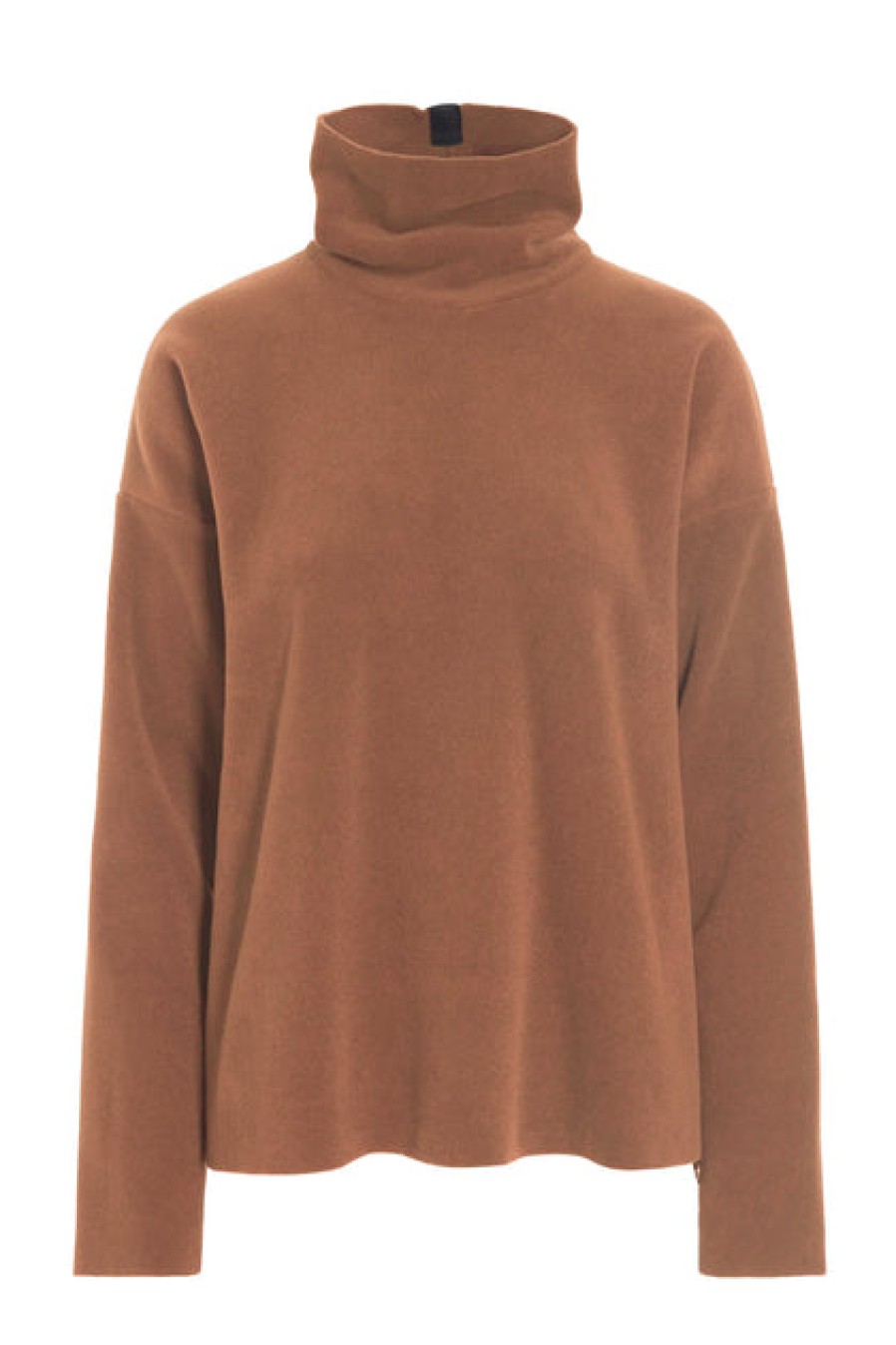 Tops, T-Shirts & Sweaters | Fashion Henriette Steffensen Henriette Steffensen High Neck Fleece Blouse Rust