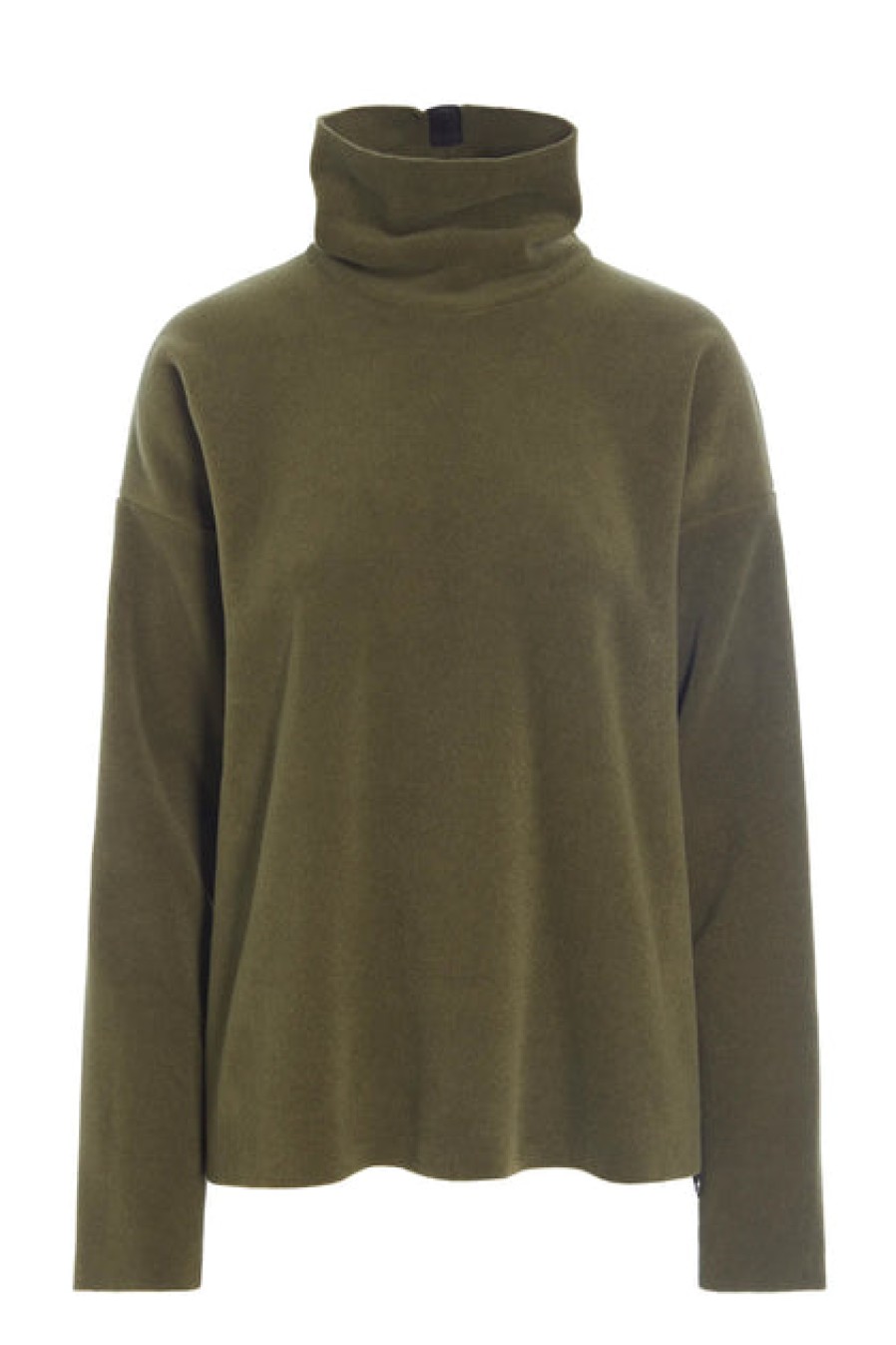 Tops, T-Shirts & Sweaters | Fashion Henriette Steffensen Henriette Steffensen High Neck Fleece Blouse Moss