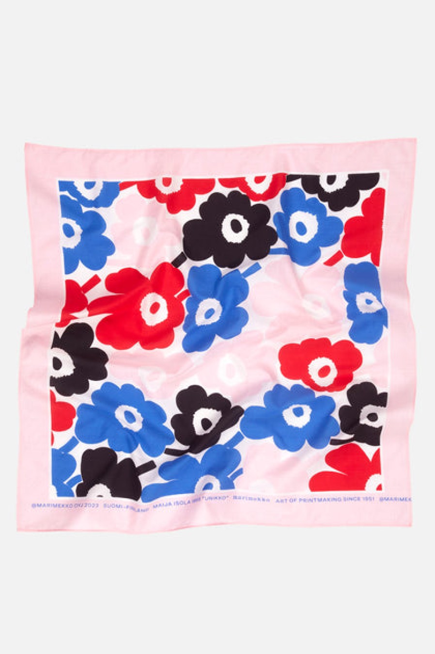 Scarves & Cold-Weather Accessories | Fashion Marimekko Marimekko Astrilli Mini Unikko Cotton Bandana