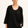 Loungewear & Sleepwear | Fashion Andrea & Joen Andrea & Joen Mia Wool Relaxed Top Jet