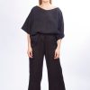 Tops, T-Shirts & Sweaters | Fashion Marita Huurinainen Marita Huurinainen Pellavainen Black Top