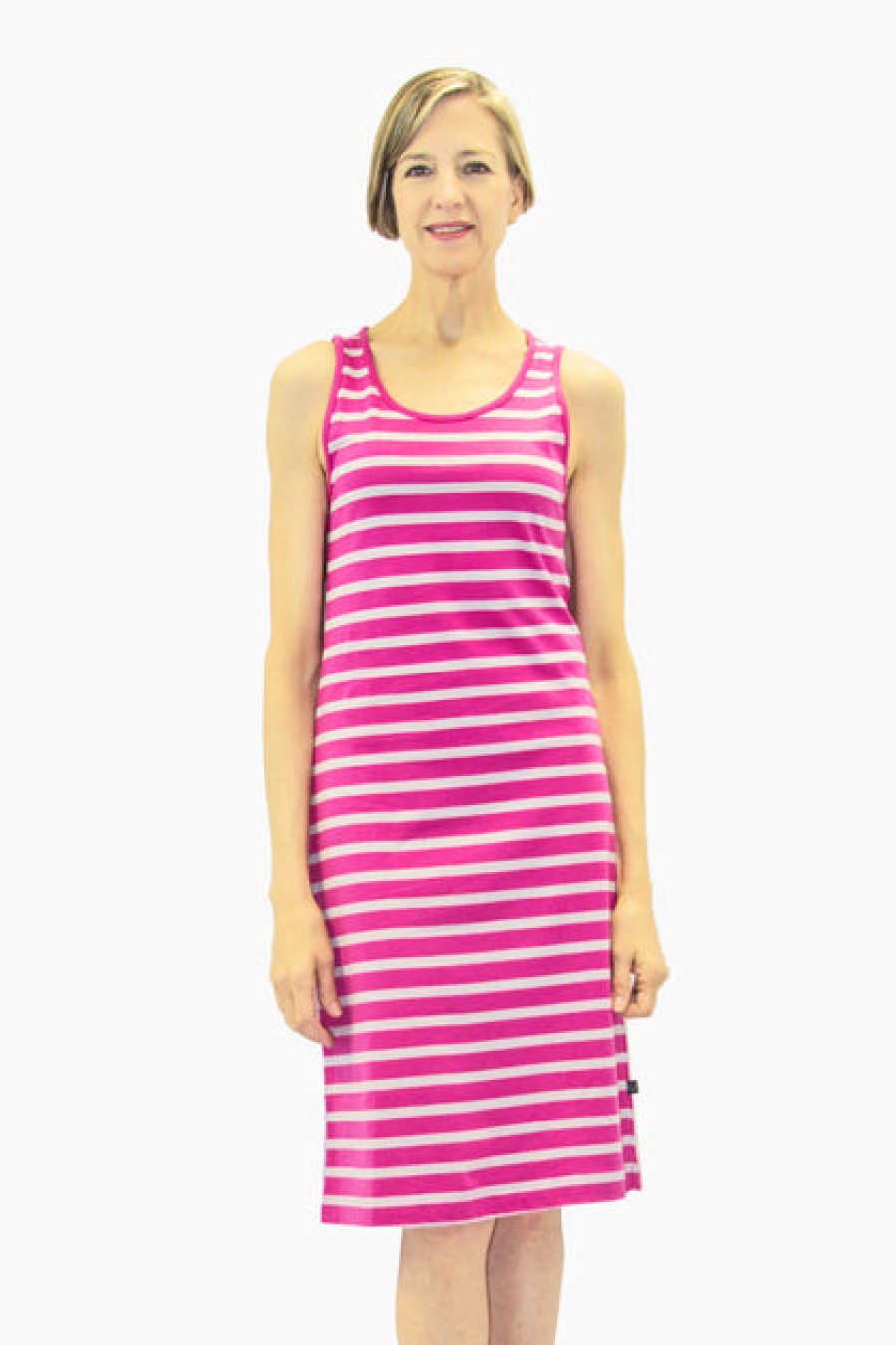 Loungewear & Sleepwear | Fashion Ristomatti Ratia Ratia Short Striped Tank Dress Pink/Grey