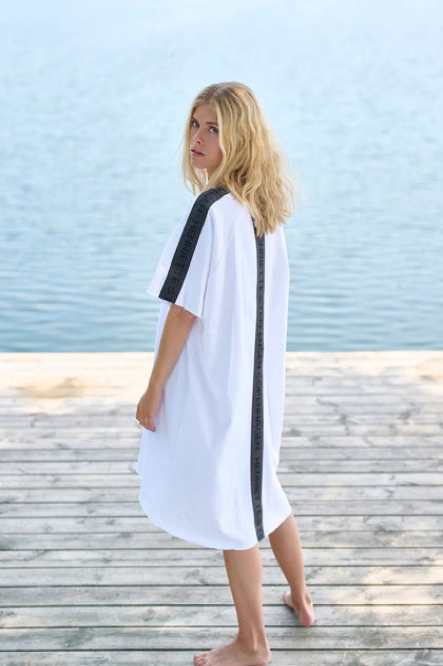 Dresses & Tunics | Fashion Henriette Steffensen Henriette Steffensen French Terry Logo Dress White