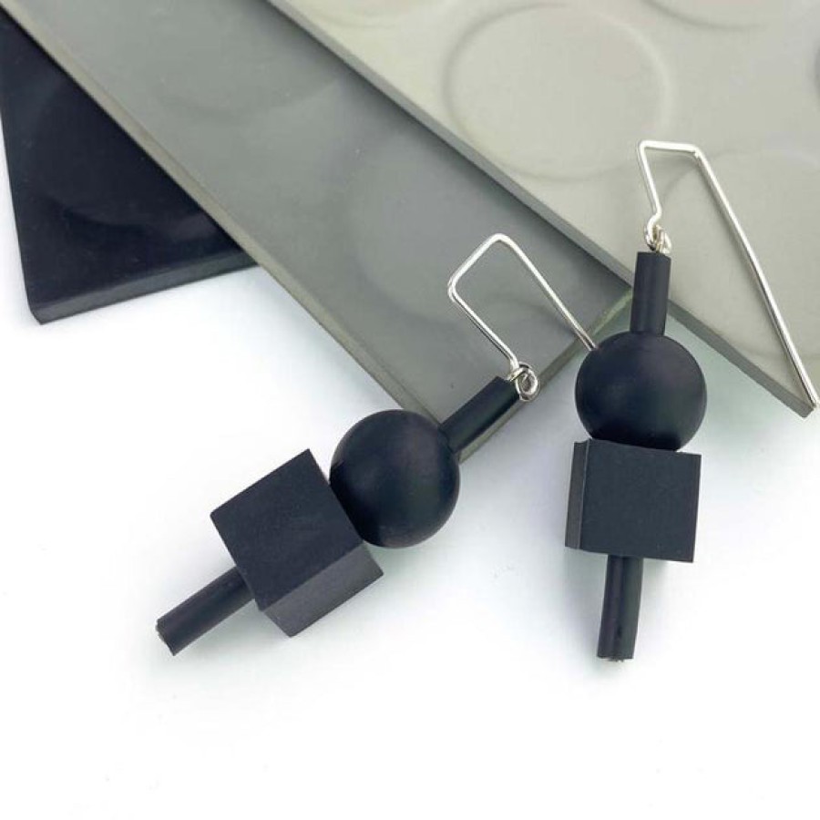 Jewelry Frank Ideas Frank Ideas Jello Earrings Black/Black