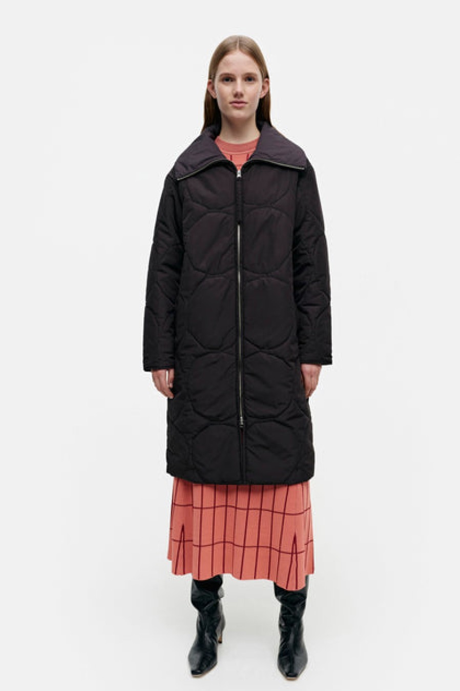 Outerwear | Fashion Marimekko Marimekko Kurtiini Kivet Coat Black