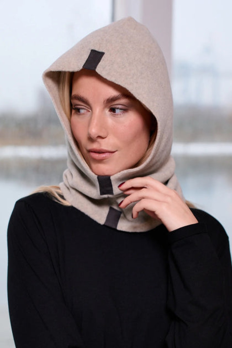 Hats | Fashion Henriette Steffensen Henriette Steffensen Fleece Balaclava Sand