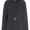 Tops, T-Shirts & Sweaters | Fashion Henriette Steffensen Henriette Steffensen Fleece Blouse W/X Necklace Soft Black