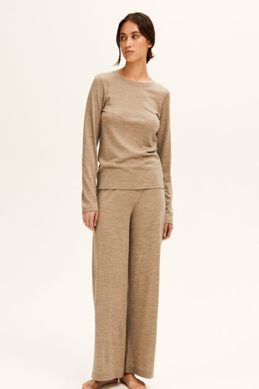 Pants & Skirts | Fashion Andrea & Joen Andrea & Joen Mia Wool Lounge Pants Birch