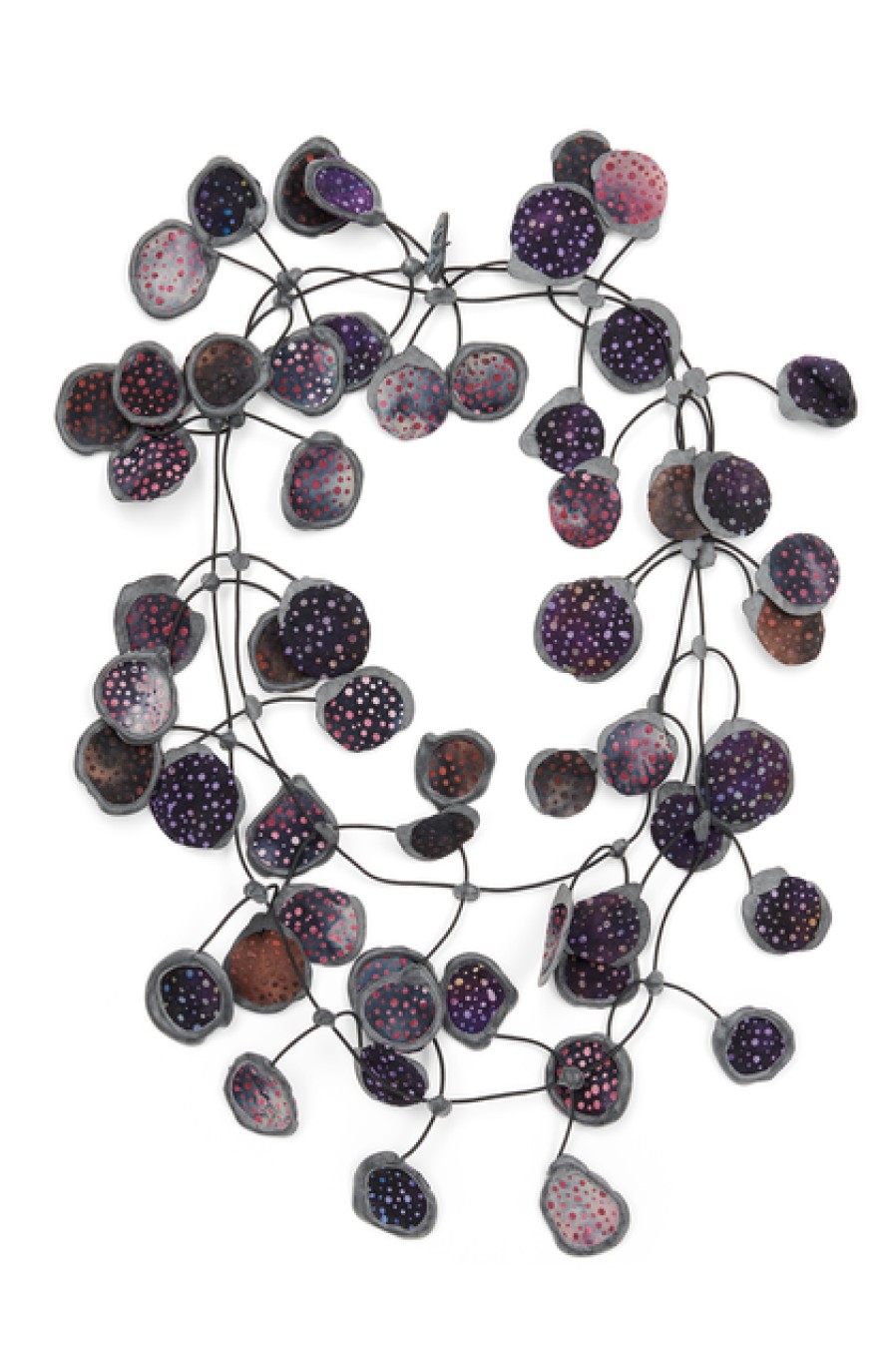 Jewelry Annemieke Broenink Annemieke Broenink Batiq Necklace Eggplant