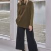 Pants & Skirts | Fashion Henriette Steffensen Henriette Steffensen Fleece Flare Cropped Trousers Soft Black