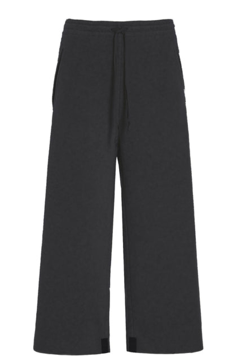 Pants & Skirts | Fashion Henriette Steffensen Henriette Steffensen Fleece Flare Cropped Trousers Soft Black