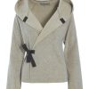 Tops, T-Shirts & Sweaters | Fashion Henriette Steffensen Henriette Steffensen Fleece Wrap Cardigan Sand