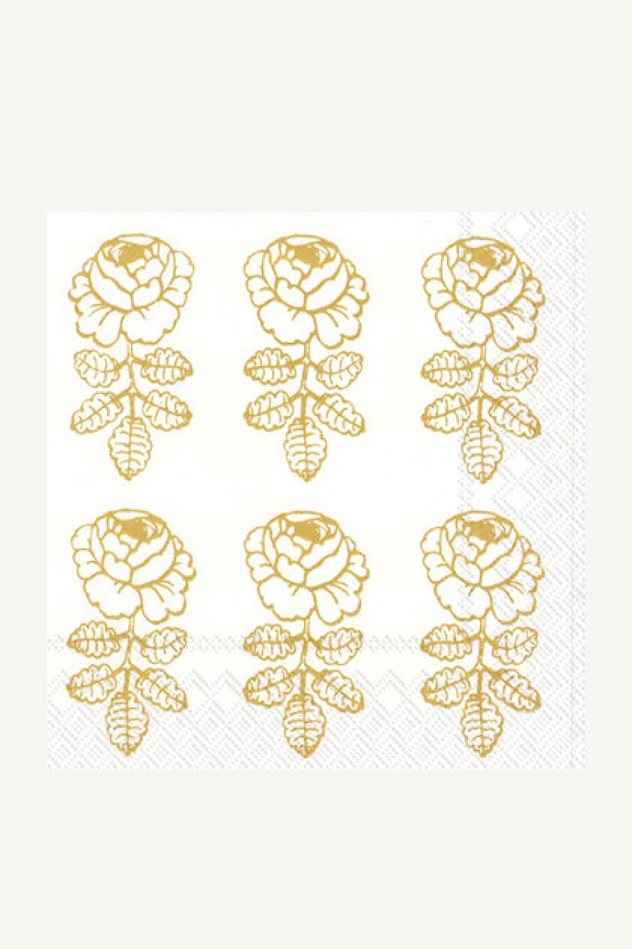 Paper Napkins | Home Decor Boston International Marimekko Vihkiruusu Paper Luncheon Napkins Gold