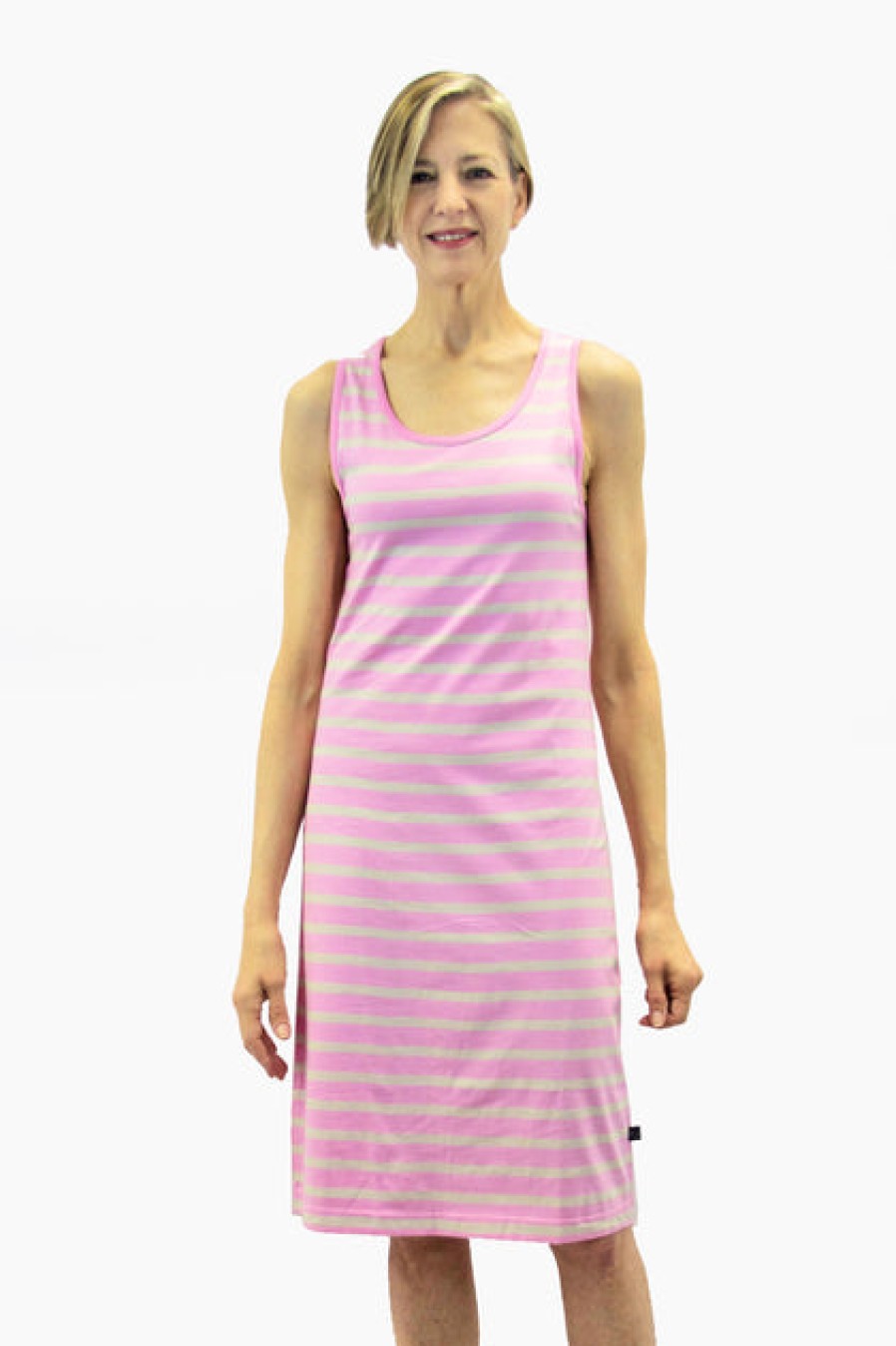 Dresses & Tunics | Fashion Ristomatti Ratia Ratia Short Striped Tank Dress Light Pink/Sand