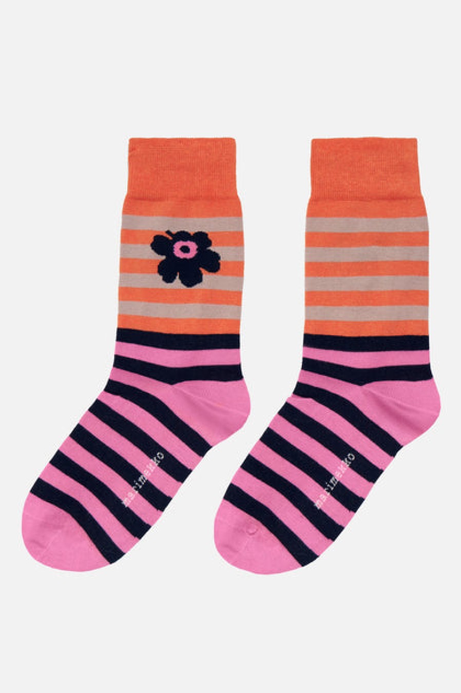 Socks | Fashion Marimekko Marimekko Kasvaa Tasaraita Unikko Two Socks