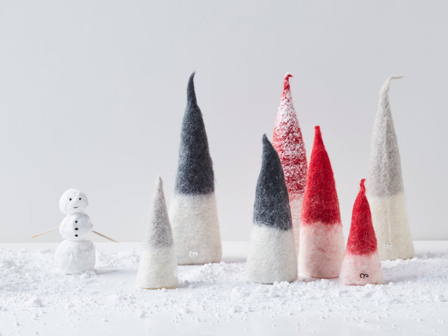 Home Accent Pieces | Home Decor Aveva Aveva Felt Holiday Pixies Light Grey