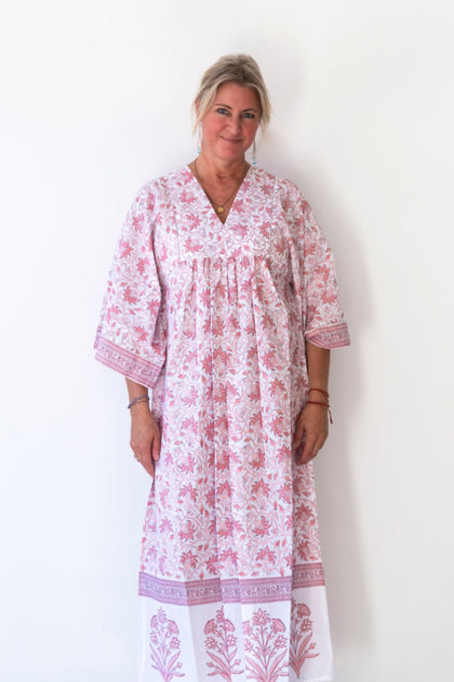 Loungewear & Sleepwear | Fashion Nest Factory Nest Factory Lounging Maxi Dress Pink Flower