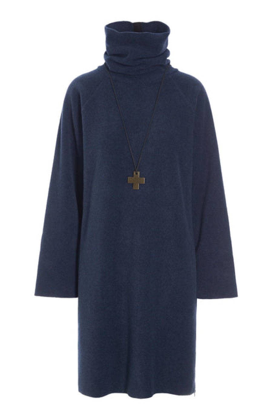 Dresses & Tunics | Fashion Henriette Steffensen Henriette Steffensen Fleece Turtle Neck Dress Denim