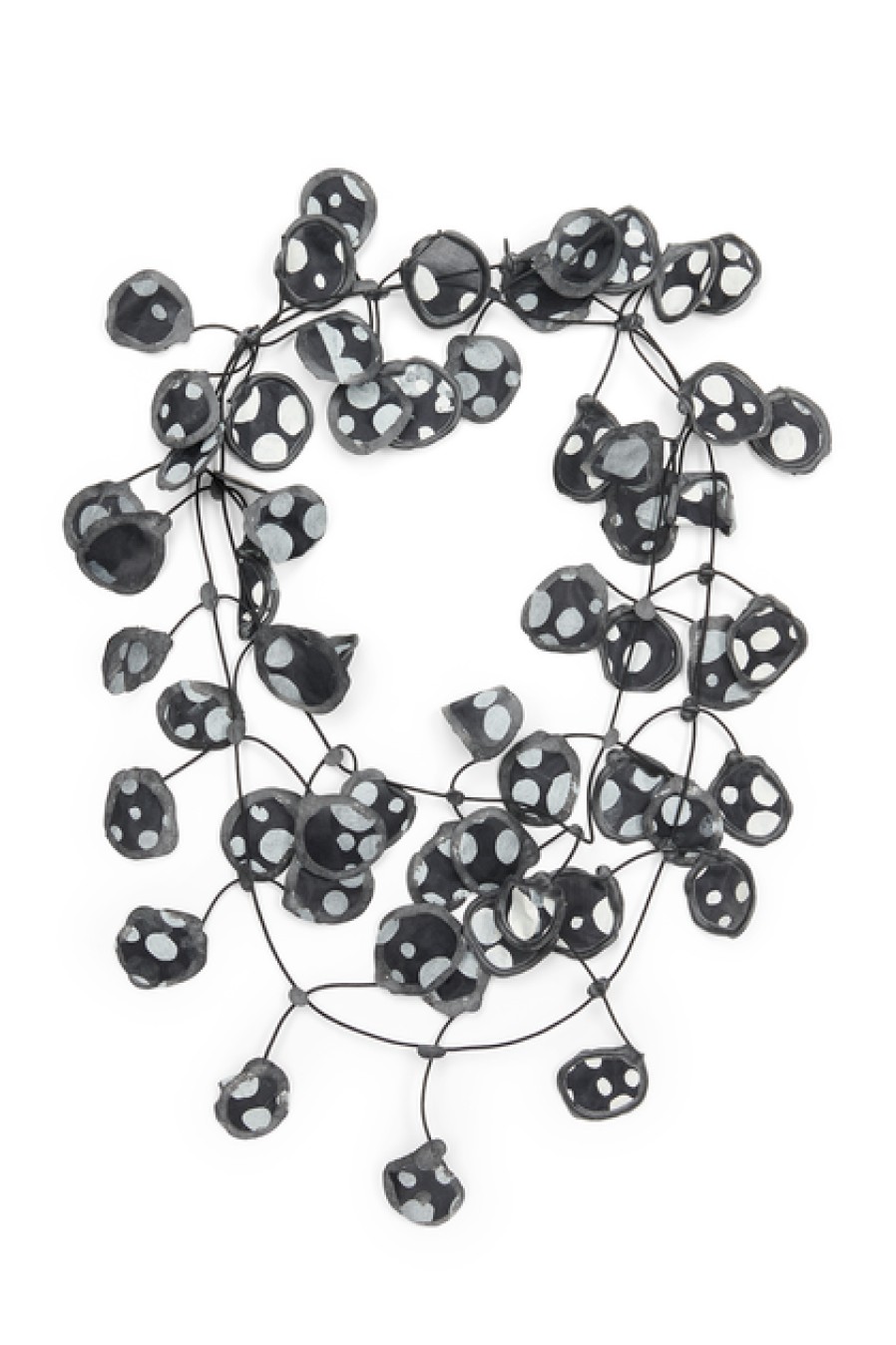 Jewelry Annemieke Broenink Annemieke Broenink Polka Dot Necklace B/W Black