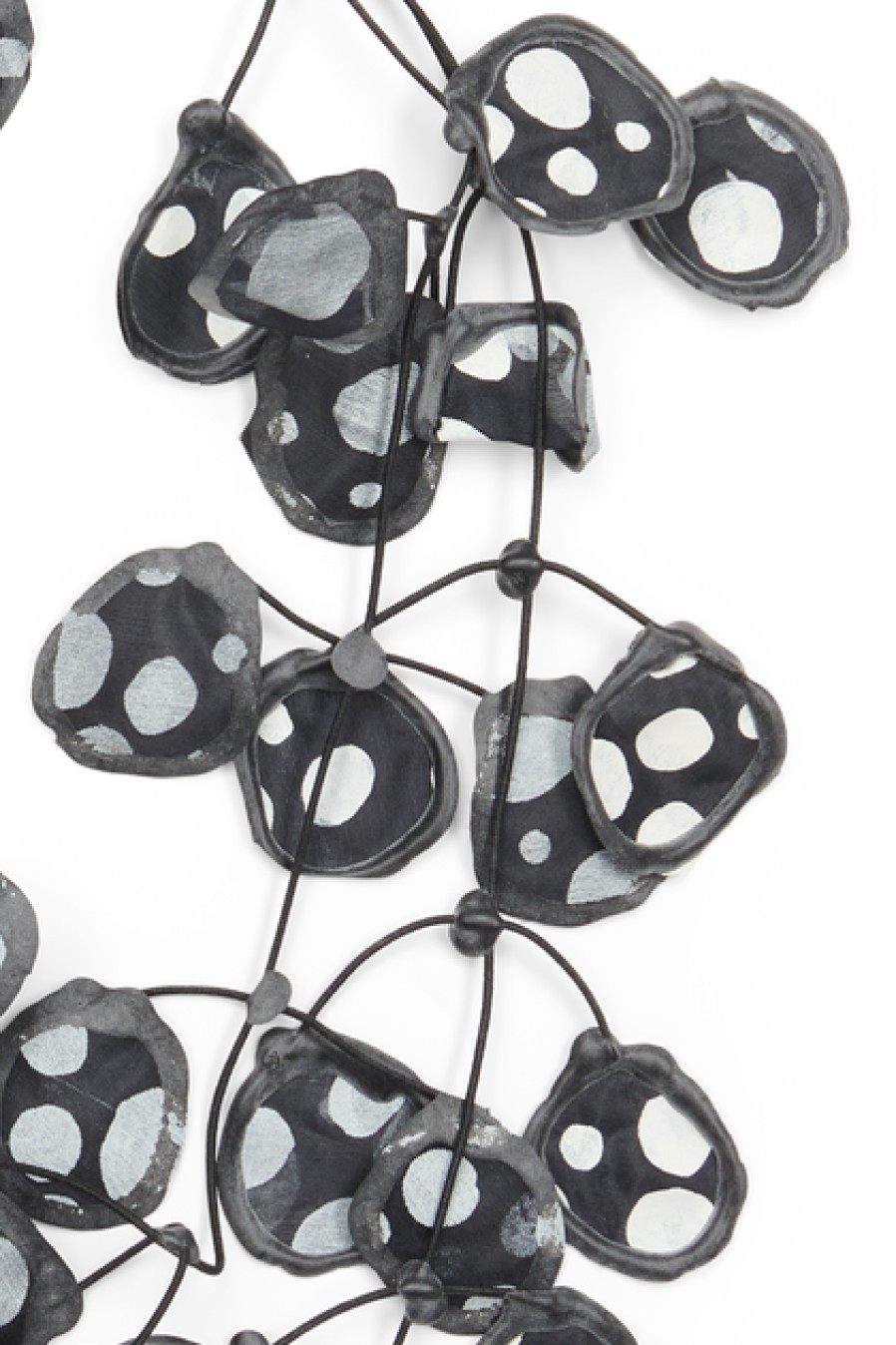 Jewelry Annemieke Broenink Annemieke Broenink Polka Dot Necklace B/W Black