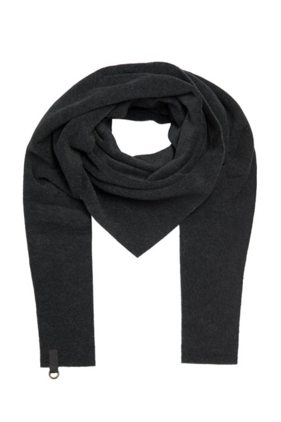 Scarves & Cold-Weather Accessories | Fashion Henriette Steffensen Henriette Steffensen Fleece Triangle Scarf Soft Black