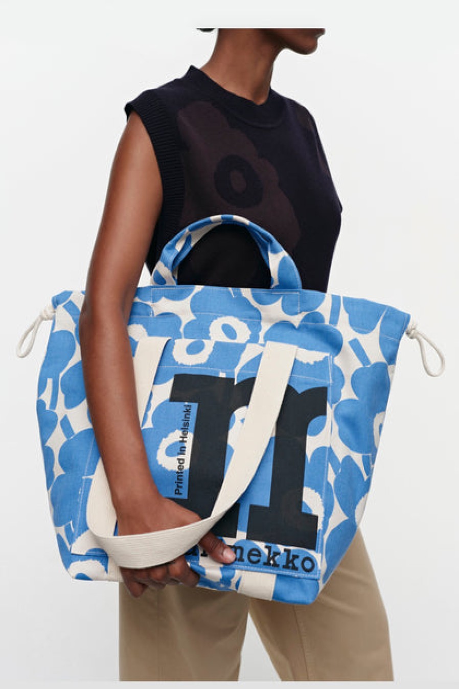 Bags & Accessories Marimekko Marimekko Unikko Mono City Tote Bag