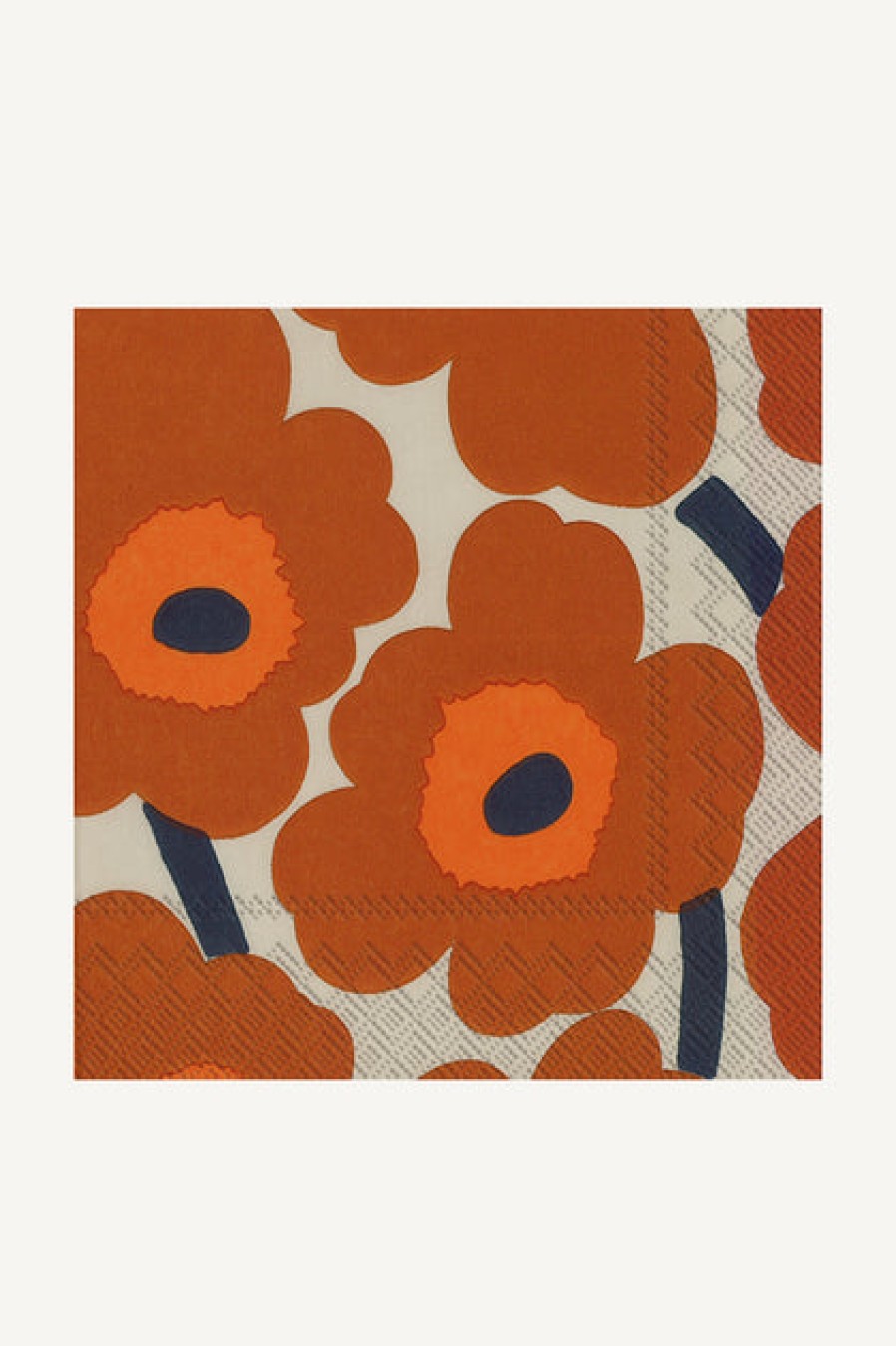 Paper Napkins | Home Decor Boston International Marimekko Unikko Paper Luncheon Napkins Terracotta