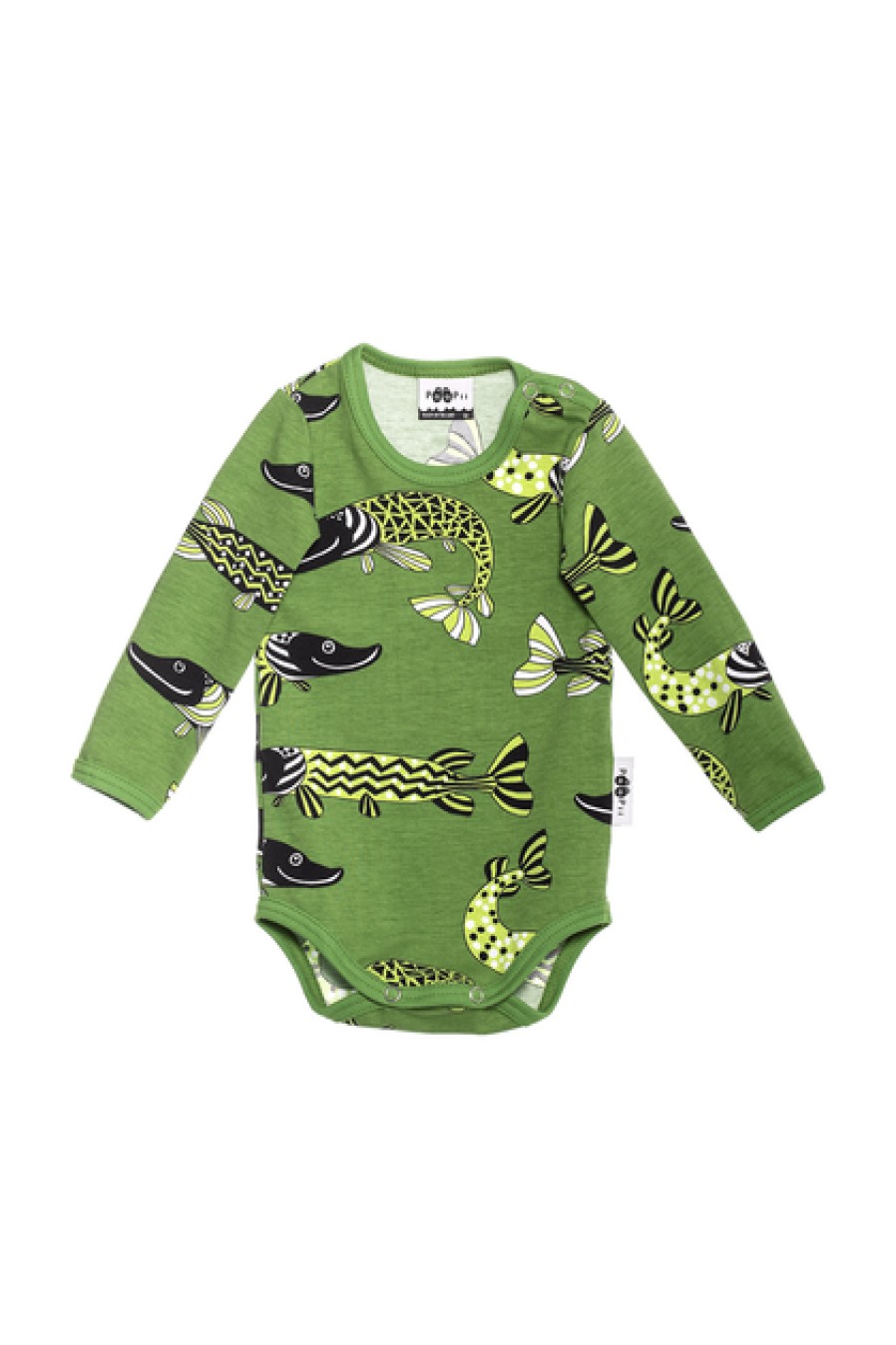 Baby Onesies & Sleepers | Fashion PaaPii Paapii Organic Jersey Baby Onesie Pike Green