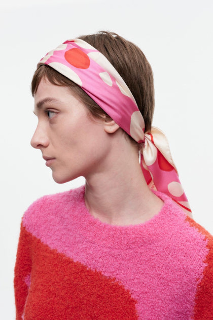 Scarves & Cold-Weather Accessories | Fashion Marimekko Marimekko Lauhtua Pieni Keidas Silk Scarf